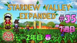 【ポンスタ】Stardew Valley Expanded  春が終わってしまいます。。 MOD＃３５　2年目春‼【Stardewvalley】【スタバレ】