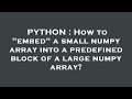 PYTHON : How to 