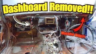 DASHBOARD REMOVED!! | 1972 Triumph Stag Restoration EP.4 #Triumphstag #classiccars #carrestoration