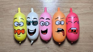 Making Slime with Funny Balloons - Satisfying Slime video #Questory