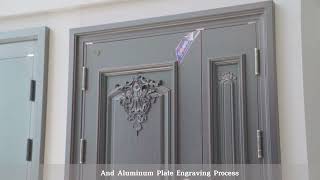 【Instime】United Kingdom Style Luxury Burglar Latest Design Fire Main Exterior Security Steel Doors