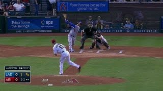 LAD@ARI: Anderson fans Grandal to end the 1st