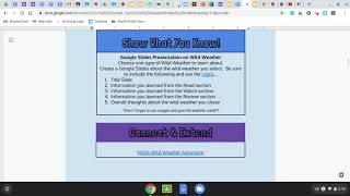 Wild Weather Hyperdoc Directions