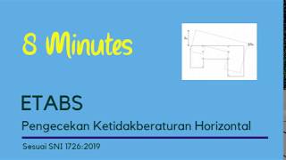 ETABS - 14: Ketidakberaturan Horizontal