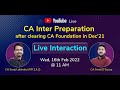 CA Inter Prep Strategy for CA Foundation Dec'21 Students