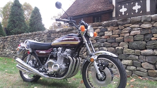 1975 Kawasaki Z1 900 Long-Distance Restoration OH to CA