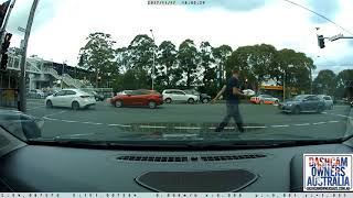 Instant Karma - Driver runs red light in front of Police