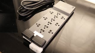 Belkin Power Strip Surge Protector with 12 AC Multiple Outlets, 10 ft Long Flat Plug Heavy Duty