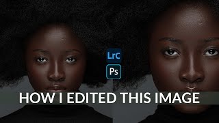 HOW I EDITED THIS DARK SKIN MODEL I POSTED ON INSTAGRAM