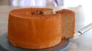 Coffee Chiffon Cake | Japanese Recipe | wa's Kitchen