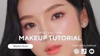 Sweet & Natural Makeup Tutorial Korean inspired makeup for summer / humid area