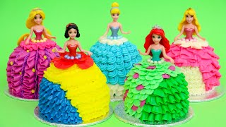 Princess Dolls Mini Cakes | Tiny Cake Decorating Ideas