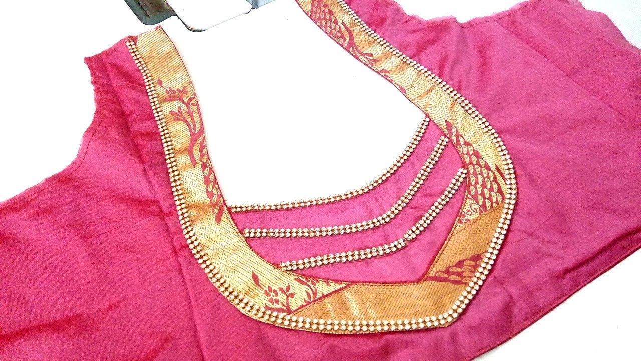Saree Blouse Front Neck