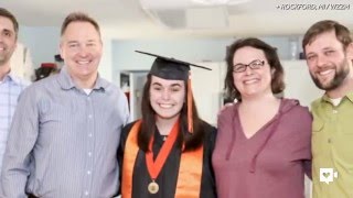 Teen graduates early so terminally-ill father can see