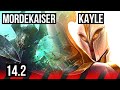 MORDE vs KAYLE (TOP) | 70% winrate, 9/2/3, Dominating, Rank 14 Morde | NA Master | 14.2