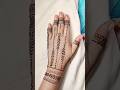 Beautiful mehndi design for back hand