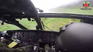 Impactante: Helicóptero del Ejército de Colombia es atacado por las FARC en Cauc