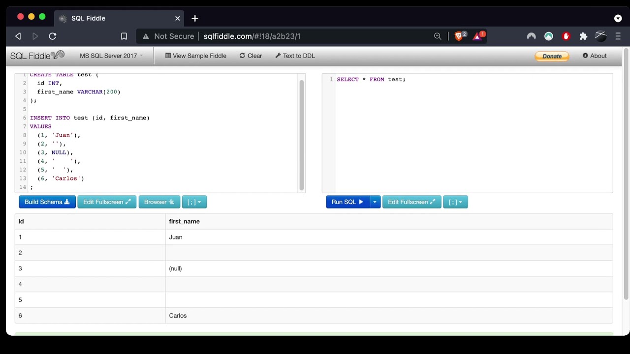 Sql Tutorial Using Sqlfiddle Youtube Sql Tutorial Using Sqlfiddle Youtube
