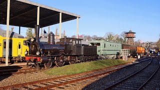 Grote rangeerklus in het Spoorwegmuseum na afloop van het Winter Station