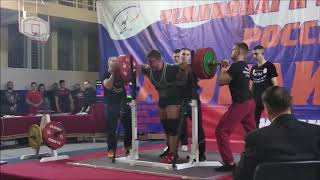 Usynin Vladimir total RAW 803,5kg@93kg. Championship of Russia 2019