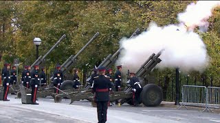 WATCH: Moments from the 21-gun salute | 2023 Remembrance Day in Ottawa