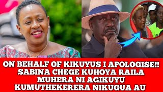 ON BEHALF OF KIKUYUS I APOLOGISE!! SABINA CHEGE KWIRA RAILA NI SORRY NI AGIKUYU KUMUTHEKERERA