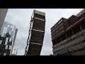 the rolling bridge a steel pedestrian folding bridge in london