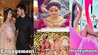 That Glam Girl || Engagement To Honeymoon Pictures|| Himanshi And Rishi|| #glamgirl #crazyduniya