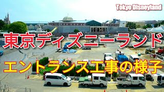 【建設開始★工事が進むエントランス★リゾートライン車窓風景★東京ディズニーランド】Tokyo Disney Resort Monorail August 10,2019