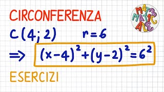 CIRCONFERENZA - esercizi sull'equazione di una circonferenza _ CR11