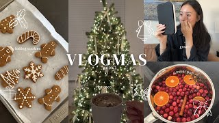 VLOGMAS WEEK 1 ☕🍪🎄 | getting in the Christmas spirit, gingerbread cookies, black friday haul & more!