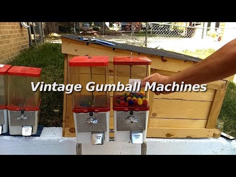 How can you tell if a gumball machine is vintage?