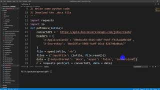 PDF to DOCX using Python
