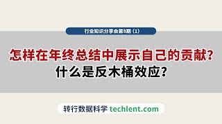 Techlent行业视野第8期 [1] 怎样在年终总结中展示自己的贡献？什么是反木桶效应？