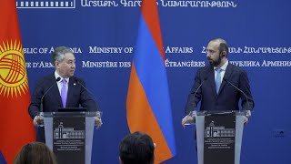 Հայաստանի և Ղրղզստանի ԱԳ նախարարների հայտարարությունները մամուլի համար