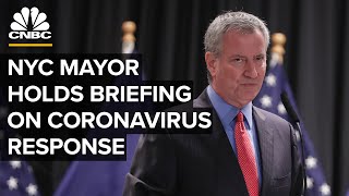NYC Mayor de Blasio holds news conference on the coronavirus outbreak - 3/19/2020