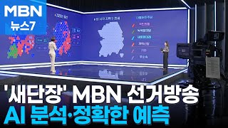 [4·10 총선] AI 분석에 정확한 승부 예측까지…새롭게 탈바꿈한 MBN 선거방송 [MBN 뉴스7]