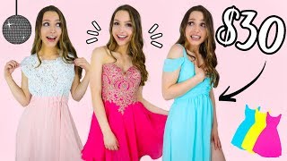 TRYING ON PROM DRESSES UNDER $30!