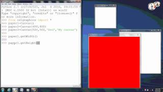 Making a canvas in Pythin with cs1graphics