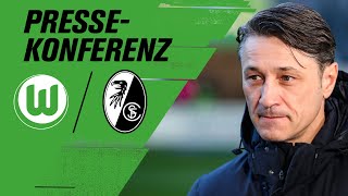 PK mit Niko Kovac vor VfL Wolfsburg - SC Freiburg | Bundesliga
