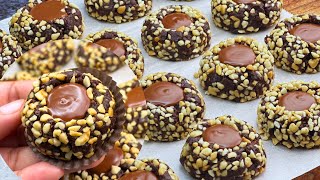 Quick & Easy No-Bake Caramel Filled Chocolate Cookies - Perfect for Dessert Lovers