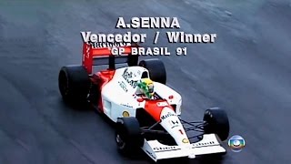 Ayrton Senna - Interlagos 1991 (LAST LAP) in 6º GEAR