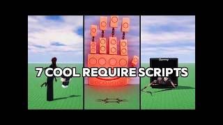 These are 7 cool require scripts all fe #roblox #script