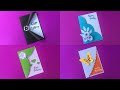 DIY 4 Easy Birthday Card / tutorial 4 kartu ucapan ulang tahun yang simple