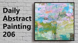 Abstract Painting for Beginners | Acrylic | Daily Challenge 206