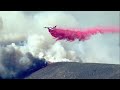 new fast moving wildfire burns in the mountains north of los angeles