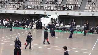 【出場決定戦1回戦】高崎健康大学×一橋大学【第47回関東女子学生剣道優勝大会】1鬼島×東海林・2小林×矢谷・3竹島×武田・4出雲×浅井・5茂呂澤×塩澤【2021年9月23日】27