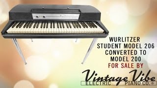 Black Wurlitzer Student Model 206 converted to Model 200 by Vintage Vibe