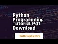 python programming tutorial pdf download