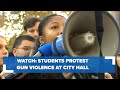 WATCH: Ingraham High School students protest gun violence at City Hall